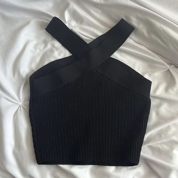 Aritzia Sculpt Knit Cross Tank - Picture 3 of 5